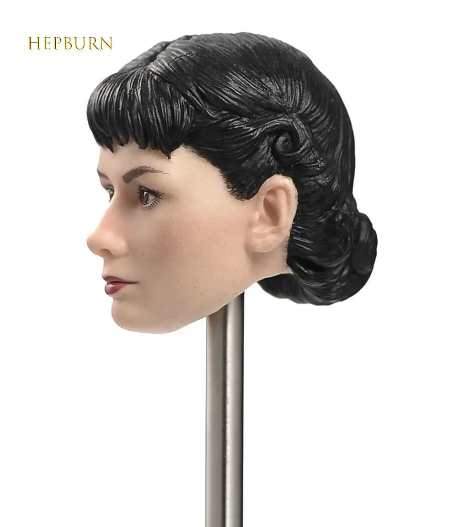 1/6 Scale Roman Audrey Hepburn fair maiden Head Sculpt Model For 1/6th Female Figure Body fair maiden model Soldier