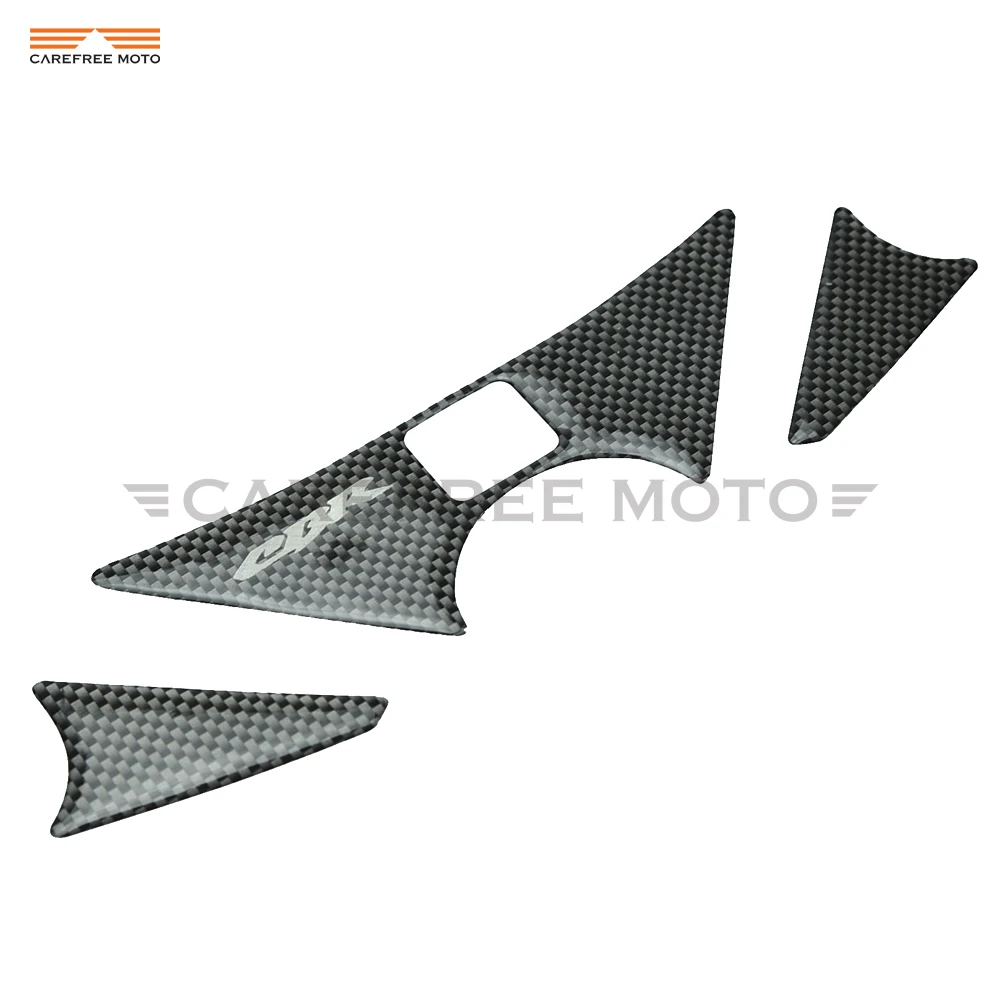 Étui autocollant en Fiber de carbone avec Triple pince pour moto HONDA, 1 pièce, CBR250RR CBR 250RR 2011 2012 2013