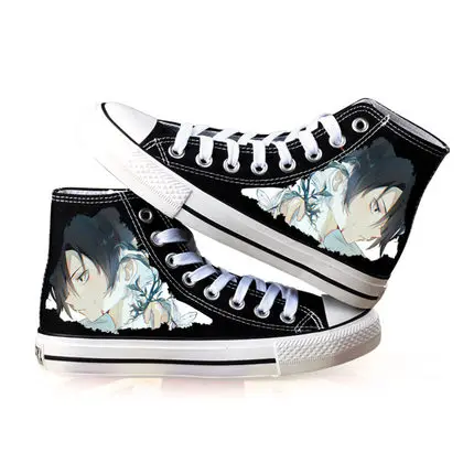 Anime De Beloofde Neverland Emma Cosplay Canvas Schoenen Meisjes & Jongens Toevallige Hoge Schoenen Casual Ademend Paar Platte Schoenen