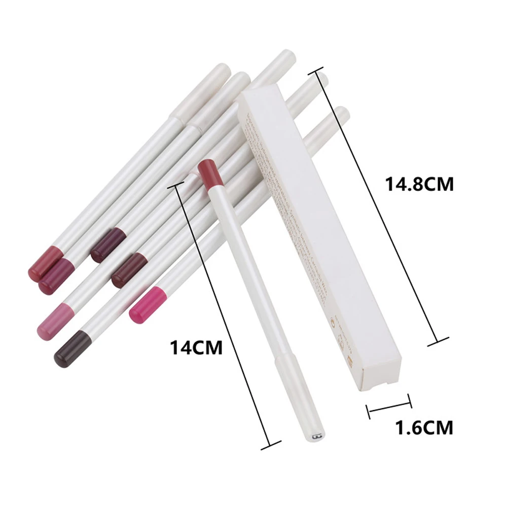 Lip Liner Wholesale No Brand Cosmetic Lip Liners Private Label Lipliner Waterproof 2.0MM Pencils Contour Makeup Lipstick Tool