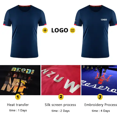 Summer Men’s And Women’s Quick-drying T-shirt Custom Logo Printing Embroidery Team Sportswear Running Shirt, 99.9% Fiber - Image 6
