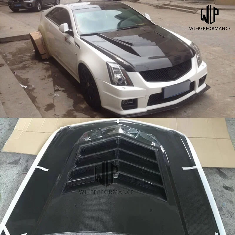 Cts High Quality Carbon Fiber Engine Hood Cover Car Styling for Cadillac Cts Car Body Kit 04-15