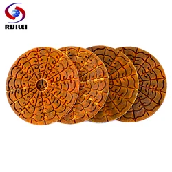 4PCS Super 4 Inch Diamond Polishing Pads Copper Metal Bond Wet Polishing Pad For Granite Marble Stone Grinding Disc