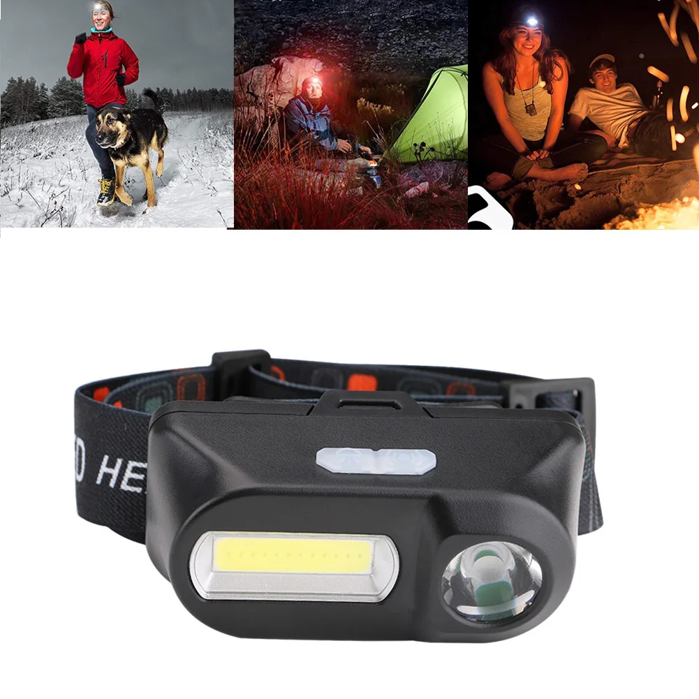 Z35 Mini XP-G Q5 Headlamp USB Charging Riding Headlights Flashlight Outdoor Camping Hiking Portable LED COB Light 18650 Battery