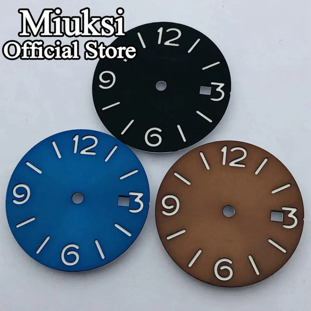 Miuksi 31.5mm sandwich dial luminous fit ETA2824 2836 Mingzhu DG2813 3804 Seagull ST1612 Miyota 8205 8215 821A PT5000 movement