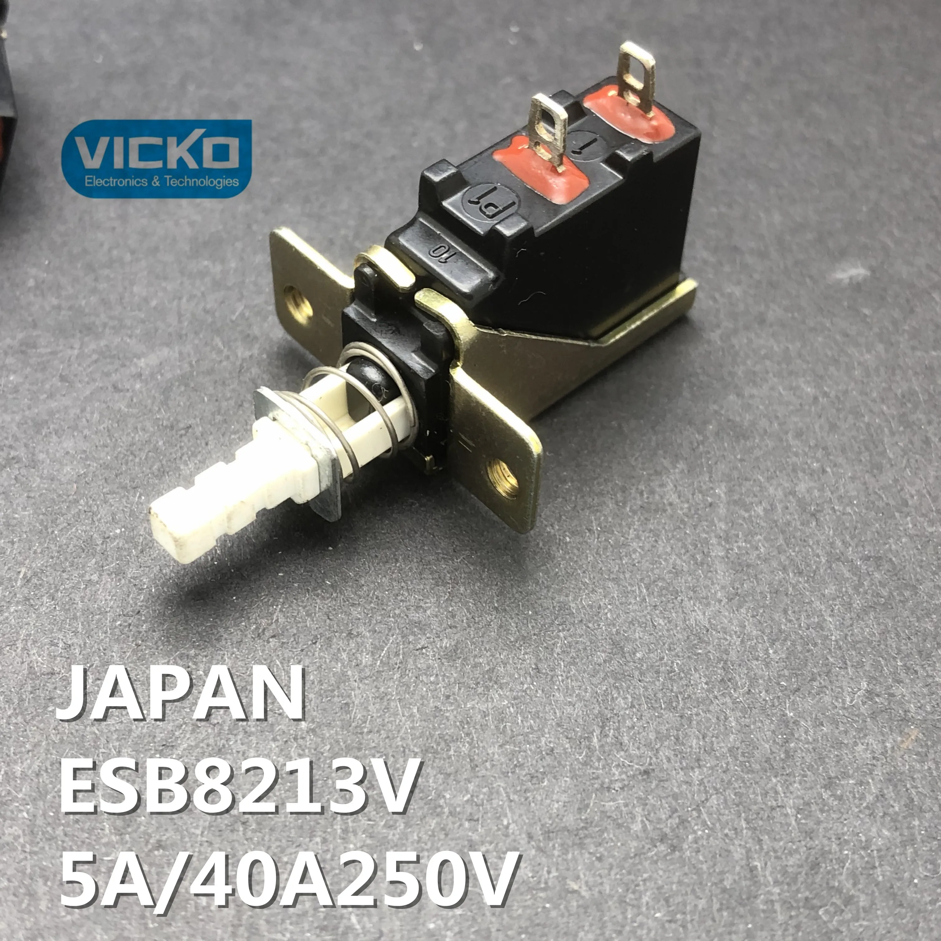 External Spring Power Switch  Self lock Push Switch 5A/40A250V button switch TV-3 Japan ESB8213V