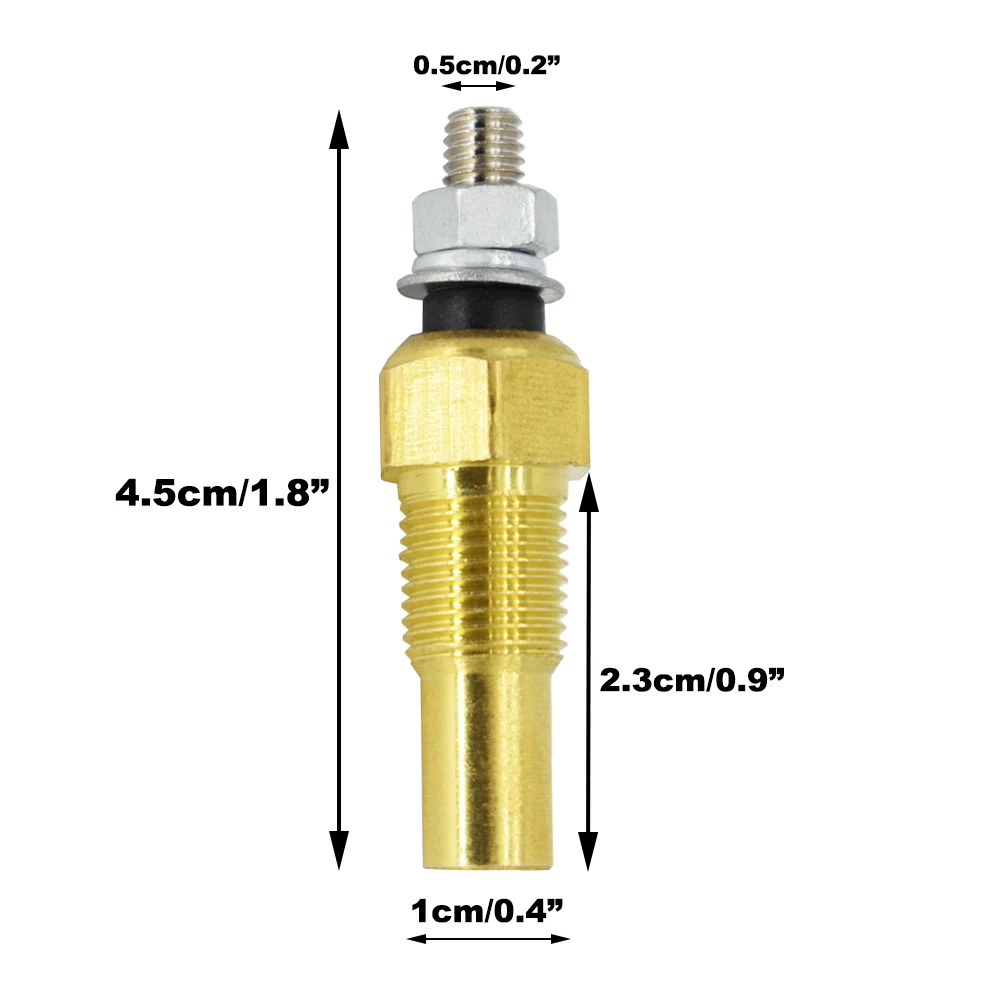 Temperatura acqua olio Temp 1/8 NPT sensore unità sensore indicatore elettrico universale