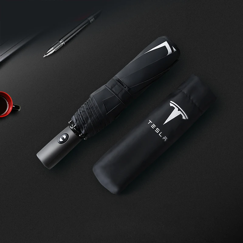 Tesla Double Layer Windproof Automatic Umbrella