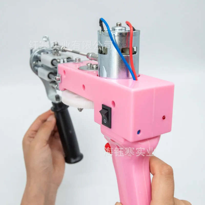 Tufting Súng Hồng 2 Trong 1 Tufting Súng Cắt Đống Vòng Đống Dễ Dàng Chuyển Đổi Cắt Đầu
