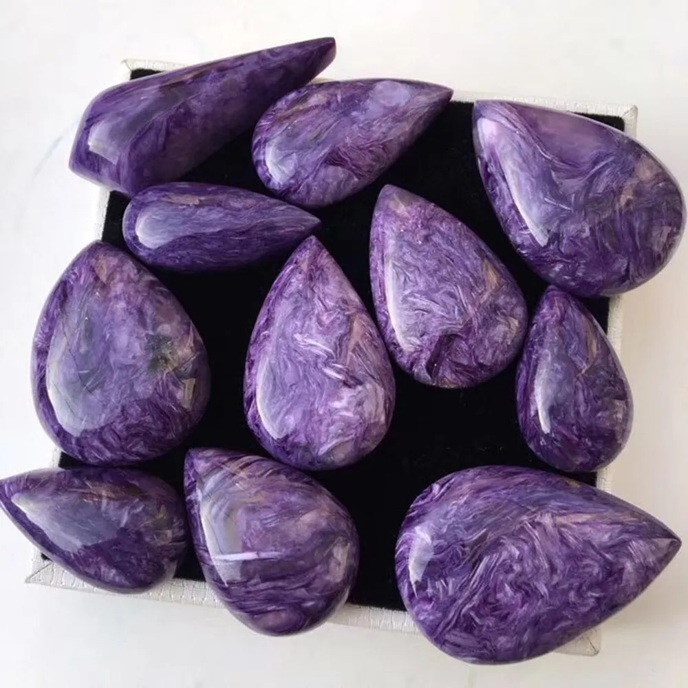 Charoite pendant gemstones natural mineral crystals spiritual healing home decor modern good luck regalos para mujer