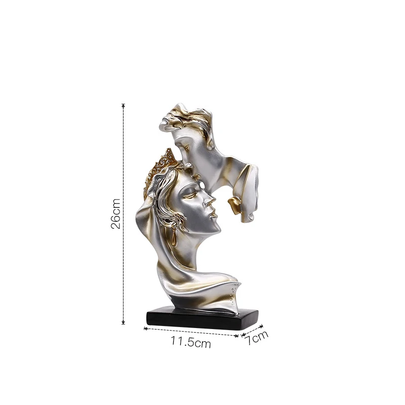Nordic Luxe Goud Hars Sculptuur Technologie Decoratie Woonkamer Eetkamer Grid Veranda Wijn Tv Kast Decoratie Gift