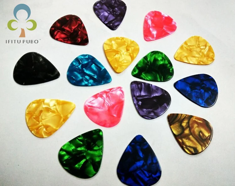 Multiple specifications Box Case Colorful Guitar picks Mediator Thickness 0.58 0.71 0.81 0.96 1.2 1.5mm Finger shrapnel DDJ