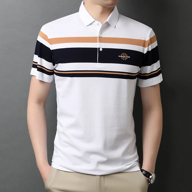 High Quality Men Polo Shirt Mens Camisa Masculina Short-Sleeved Tops Tees Jerseys Big Oversized Shirt Male Large Size Summer 4XL