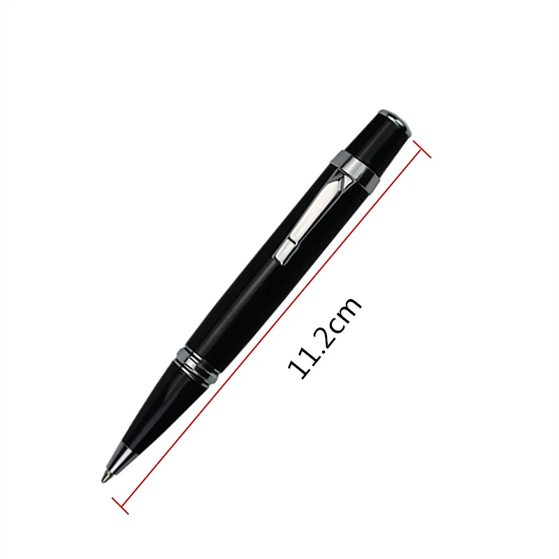 Short metal Ballpoint Pen High-end portable office signature pen Cute rotating refill in and out Spare 0.7mm black and blue core