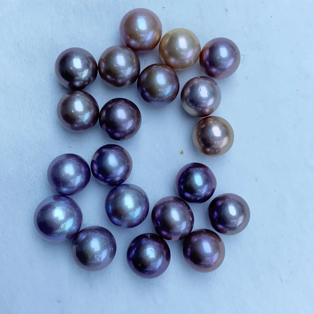 

free shipping,13.5-14.5 mm high luster AAA biggest round Nature freshwater loose pearl,half hole or no hole