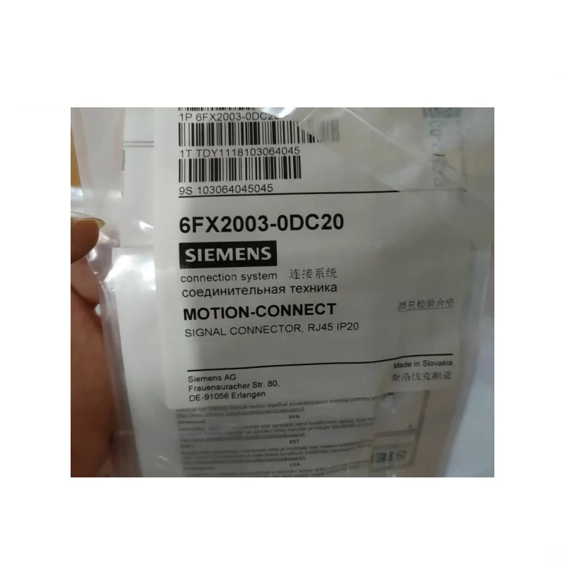 6FX2003-0DC20 RJ45 IP20 Signal Connector 6FX5002 8002 6FX2003 0DC20 Connection System