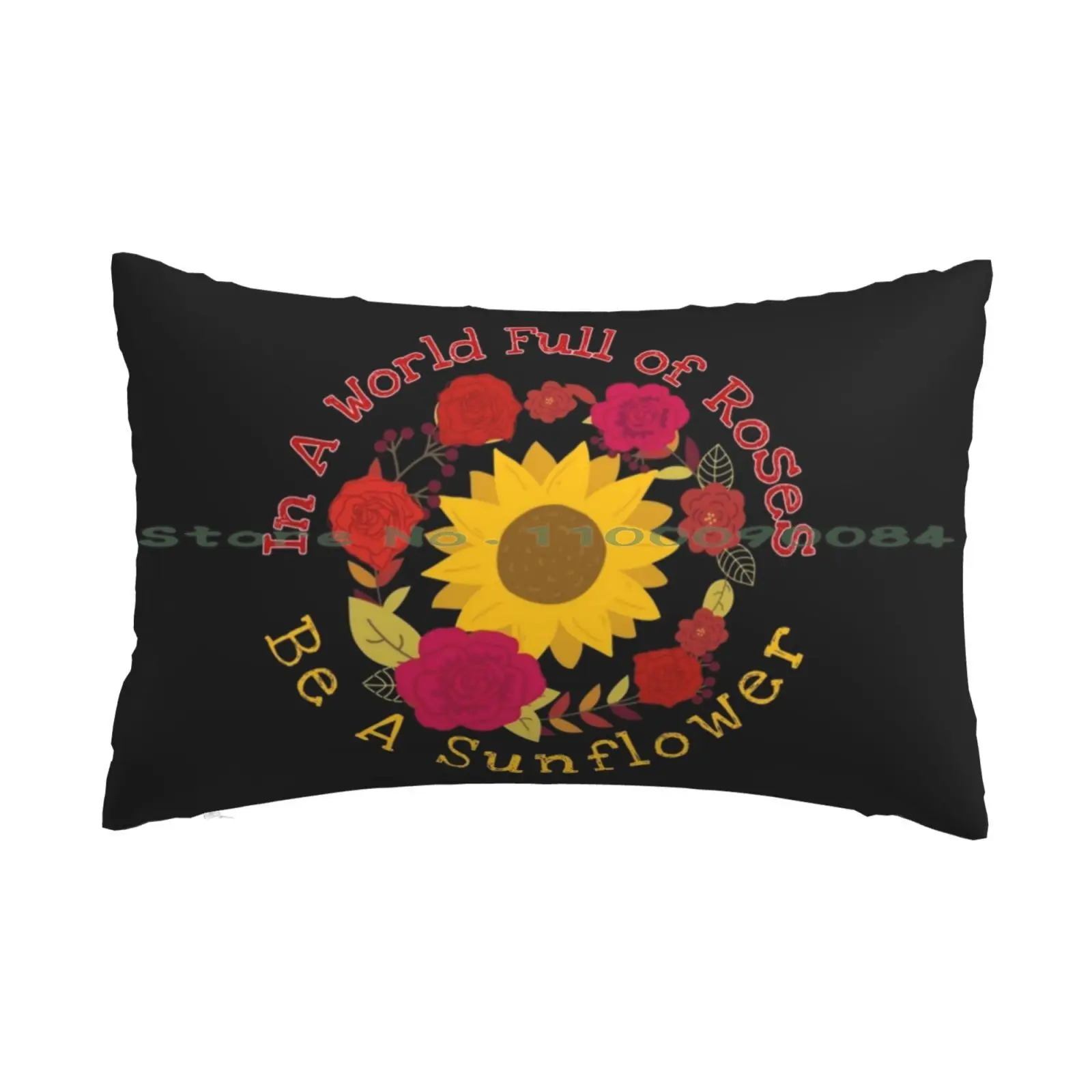 In A World Full Of Roses Be A Sunflower Circular Pillow Case 20x30 50*75 Sofa Bedroom Respectforbikers Superbike 1290 Long