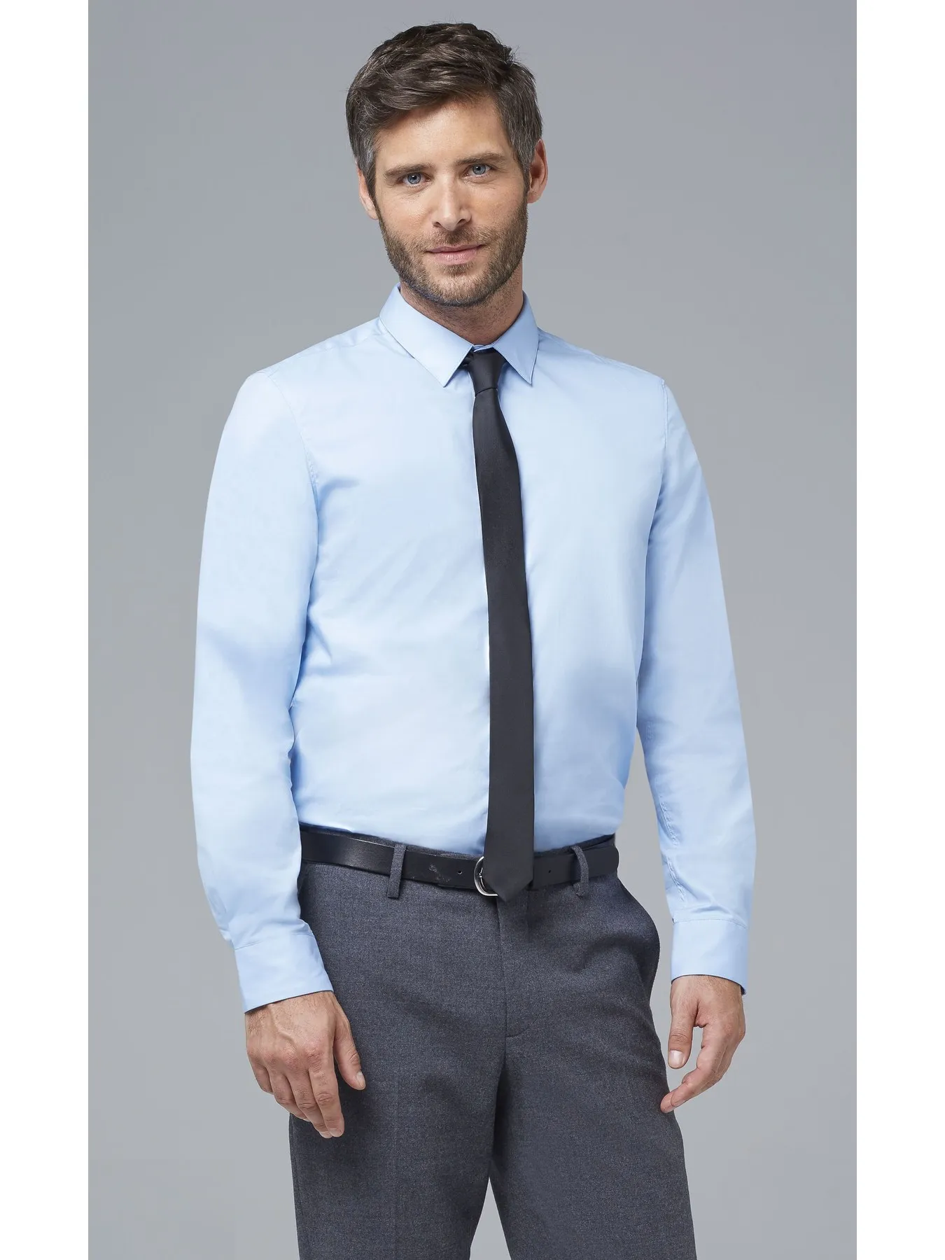 BLAKE MODERN MEN-slim fit long-sleeved STRETCH shirt for MEN