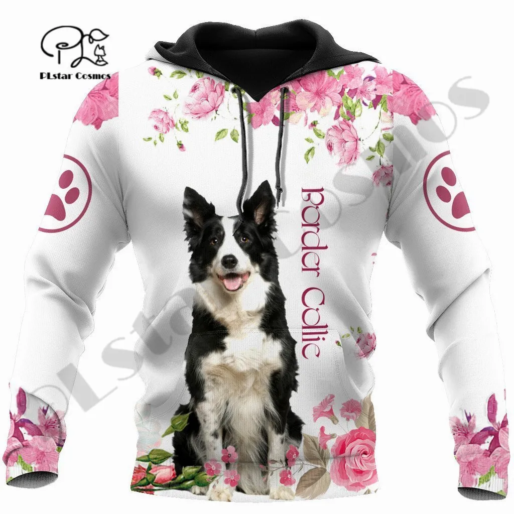 PLstar Cosmos 3Dprinted Newest Border Collie Pet Dog Harajuku Casual Streetwear Unique Unisex Hoodies/Sweatshirt/Zip Style-7