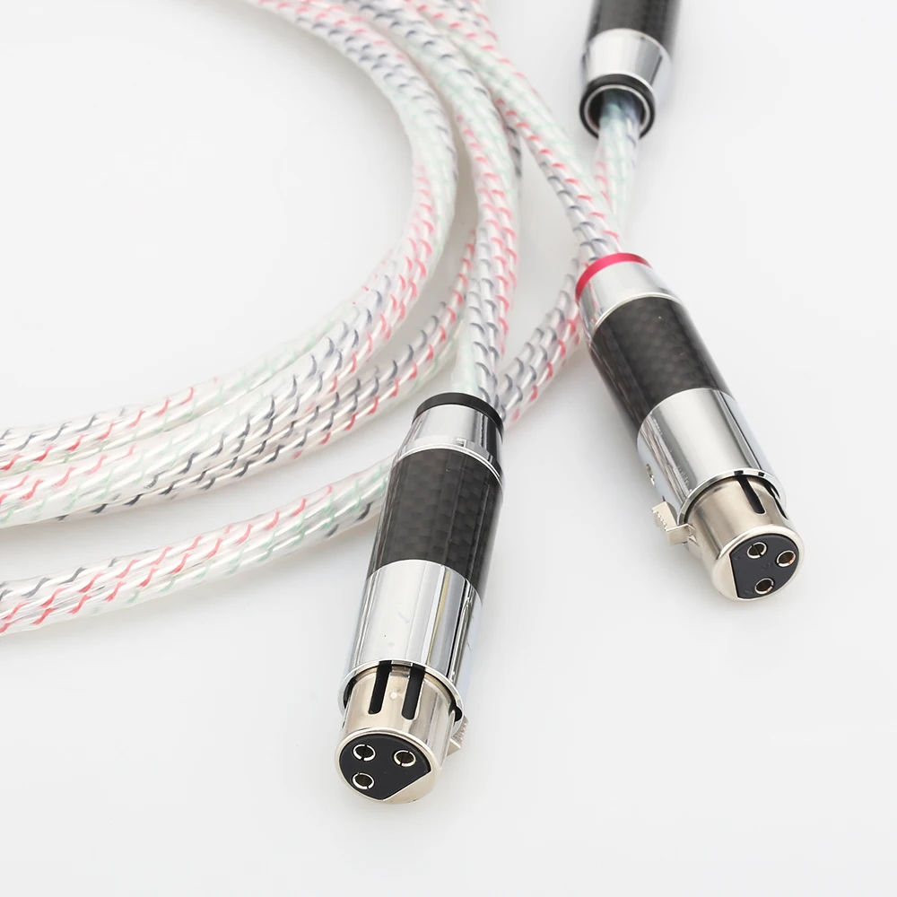 Nordost Valhalla Series XLR Balanced Interconnect Cable With Carbon Fiber XLR Plug 3Pin Male to Female Audio Balanced Cord Cable