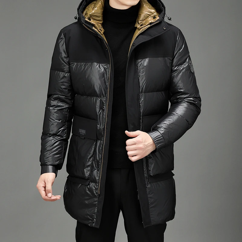 Asesmay 2021 Brand New Arrival Men\'s Winter Coat High-quality Male Down Jacket Windproof Warm Hooded Russian Parkas