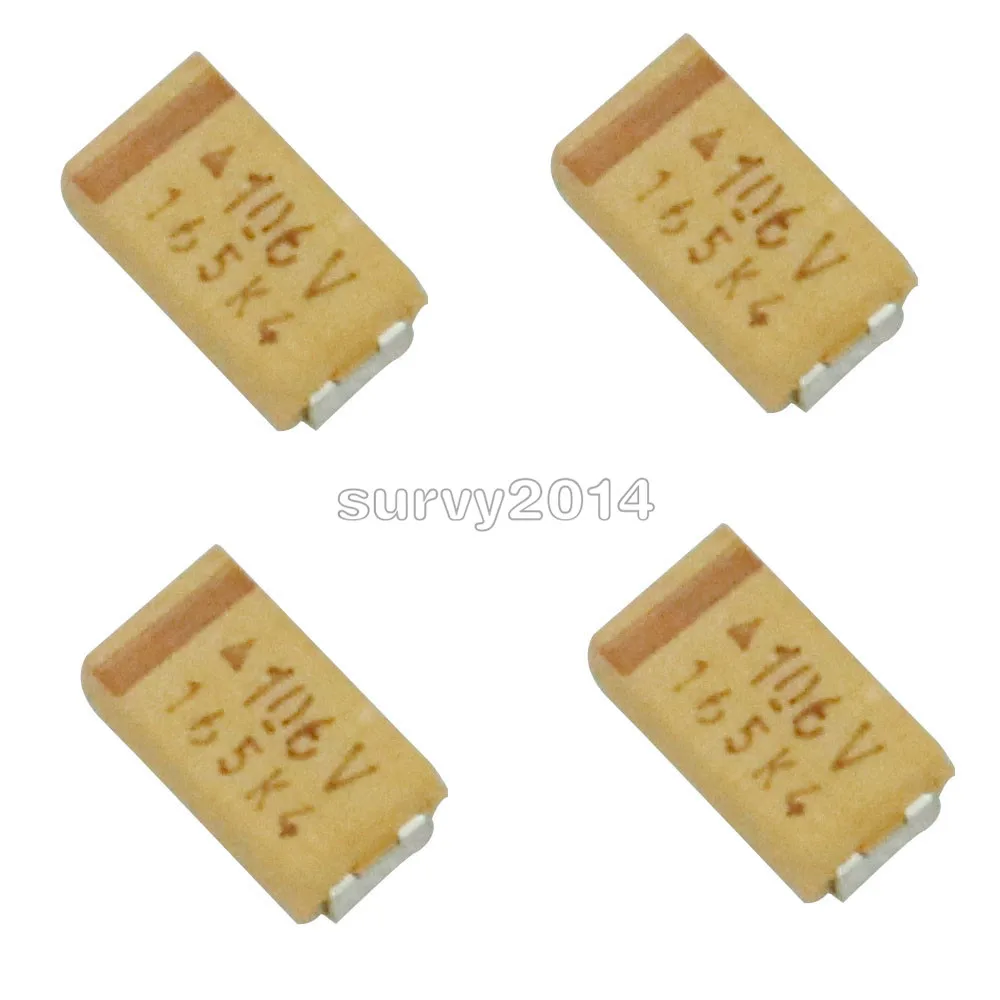 Condensatori al tantalio 5PCS 10UF 35V C6032 Tipo C Precisione Condensatore al tantalio SMD 6032 Chip