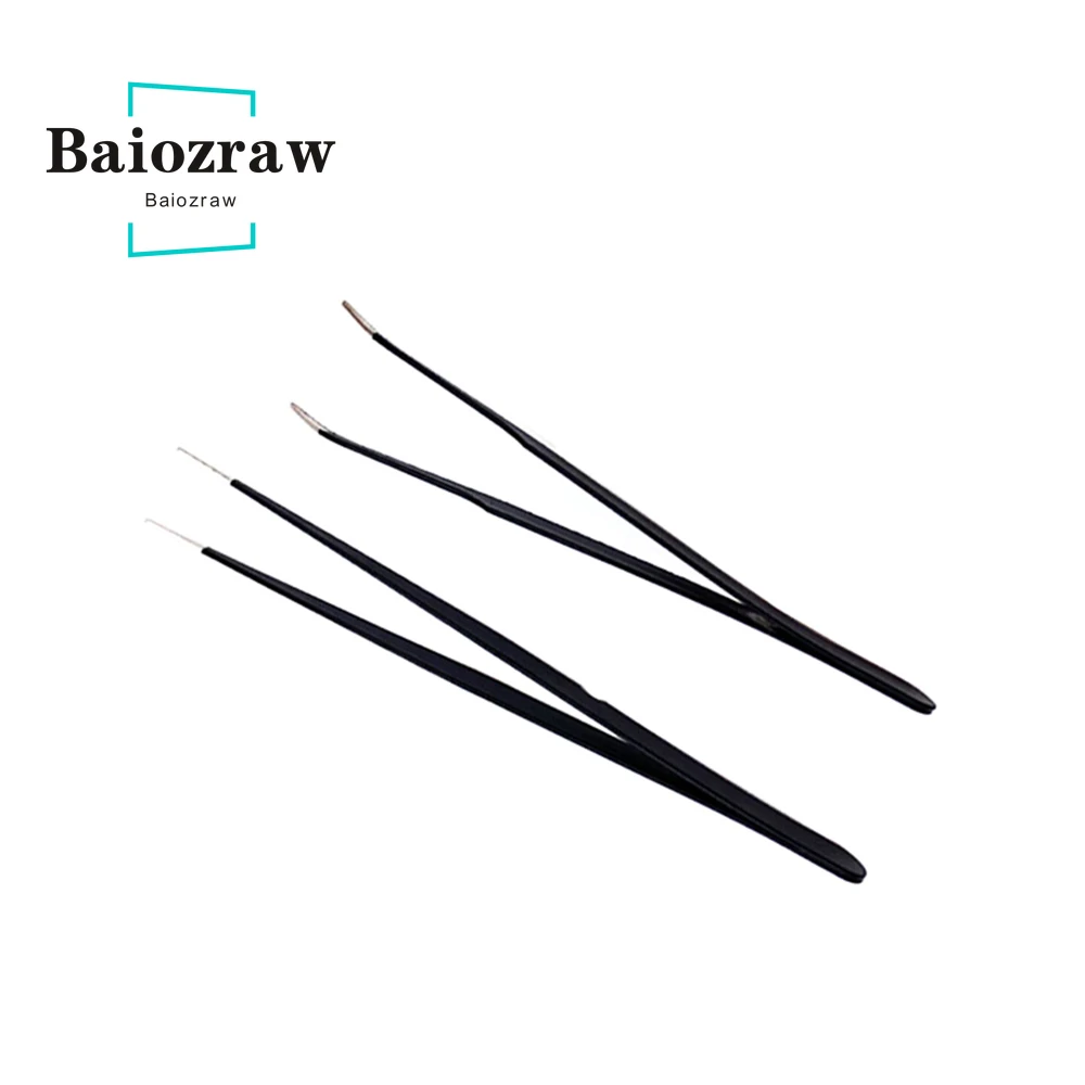 Cleaning Residual Consumables Tool Anti-static Tweezers Stainless Steel Pointed Elbow Welding of Precision Electronic Components