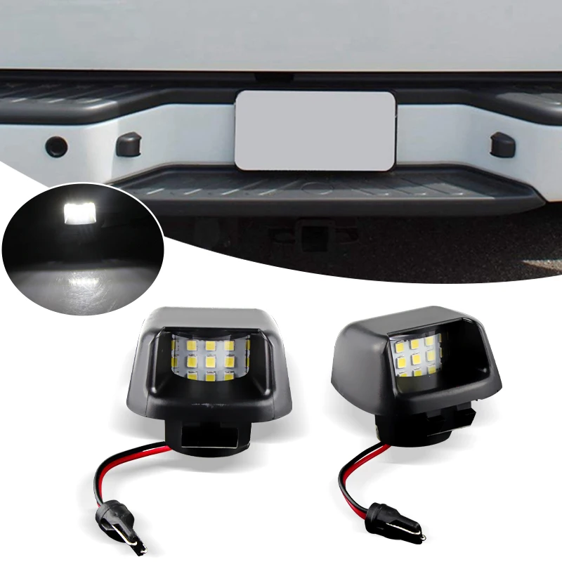 2PCS White 15SMD LED Car Number License Plate Lights for Nissan Navara D40 Frontier Armada Titan Xterra Suzuki Equator