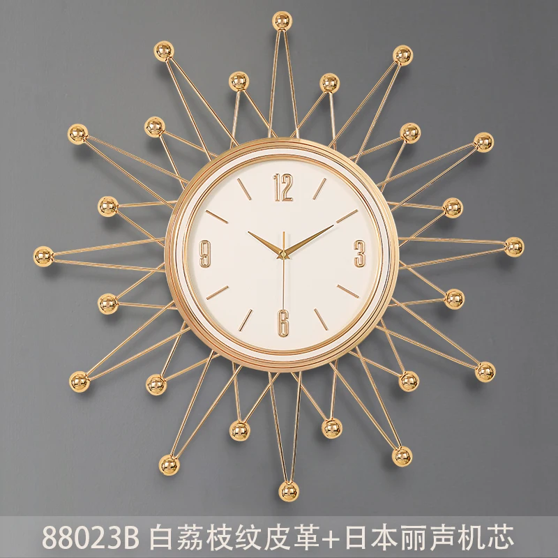 Modern light luxury clock wall clock living room creative fashion wall watch simple atmosphere decoration Nordic quartz clock