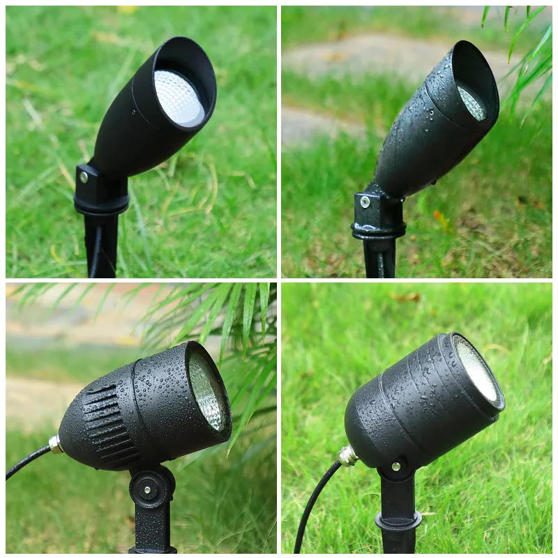 Lawn Lamp Outdoor Waterproof Spot Tree Light Patio Garden Lawn Plug-in Lamps Spotlight Landscape Lighting 5W 10W 15W Highlight