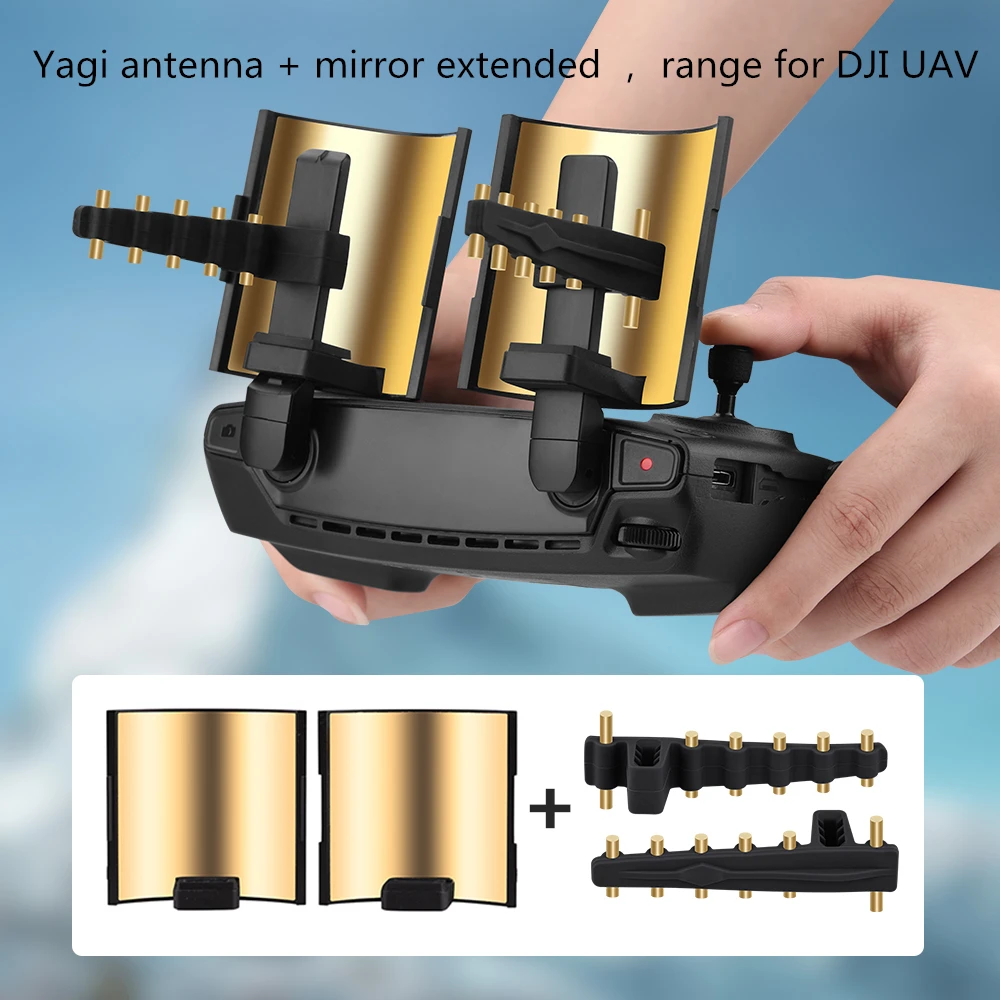 

4pcs Remote Controller Signal Booster Yagi Uda Antenna Range Transmitter Mirror Extender For Dji Mavic Air 2 Mini Pro Drone Tool