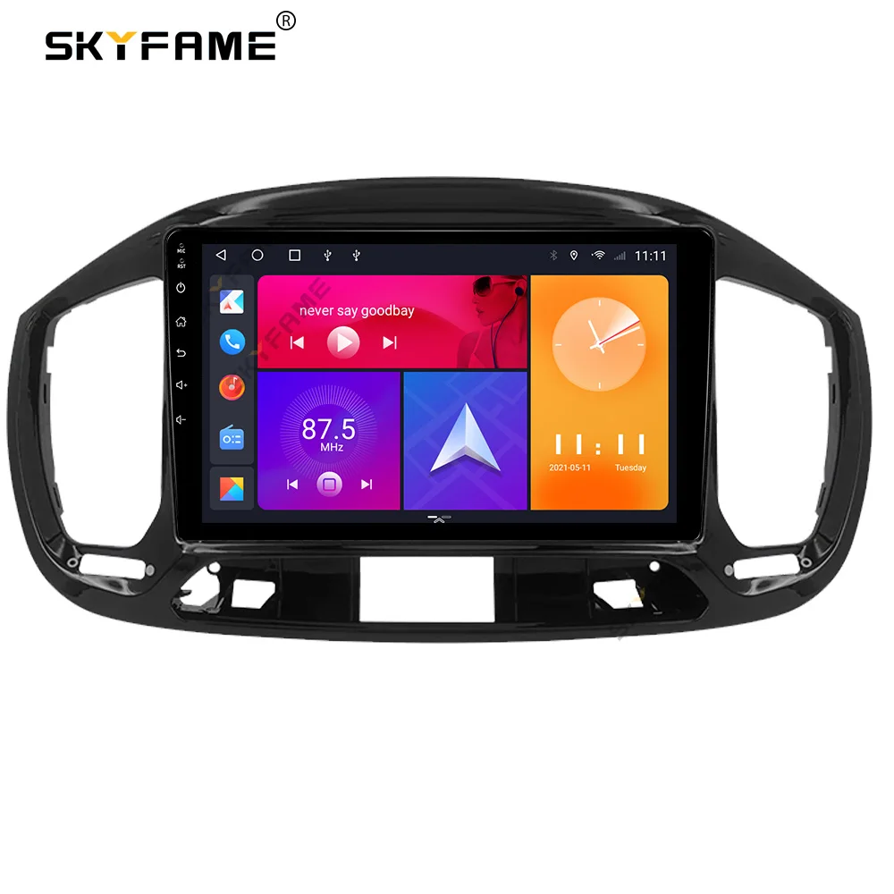 SKYFAME سيارة فآسيا الإطار محول Canbus صندوق فك أندرويد راديو داش لوحة طقم إطارات لشركة فيات UNO
