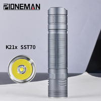 pioneman K21x Strong flashlight 21700 tactical flashlight SST70/SST40 Outdoor、Riding、Patrol