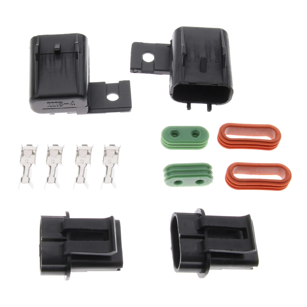 2 Sets Waterproof Car Boat Automotive Circuit ATC ATO Blade Fuse Box Holder  ATO ATC Blade Fuse Screw Down Fuse Holder Block Pan