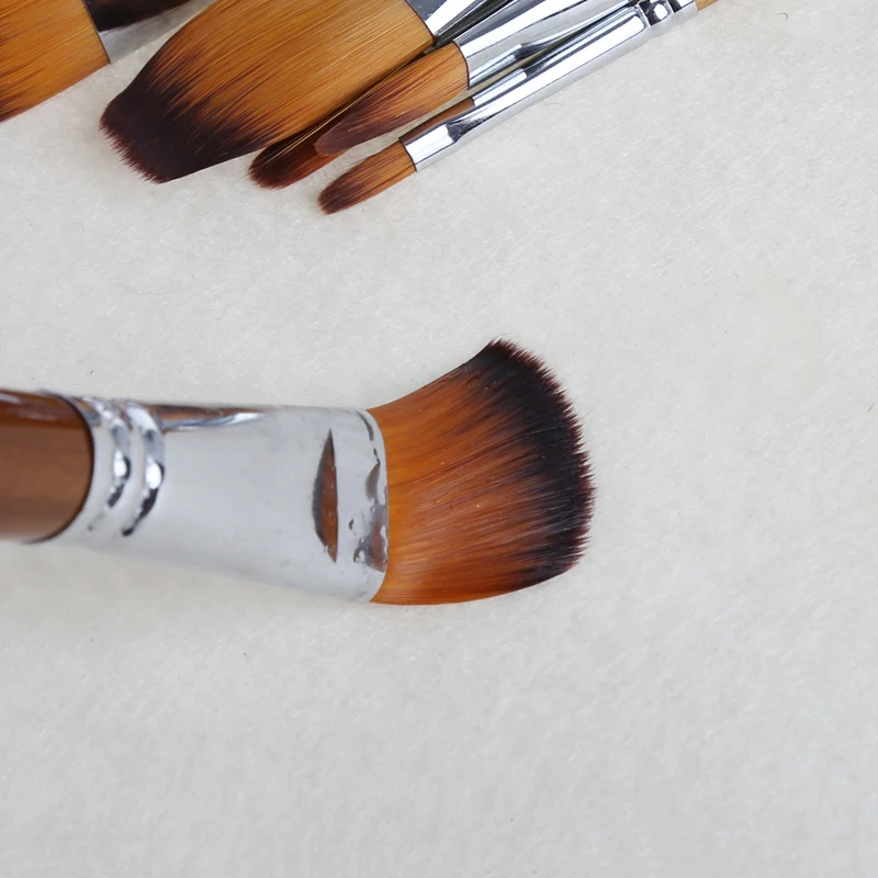 13 Chiếc Nghệ Sĩ Sơn Bộ Bàn Chải Lông Nylon Màu Nước Sơn Dầu Acrylic Vẽ QX2B