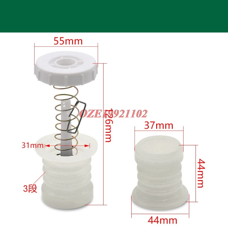 Válvula De Drenagem De Máquina De Lavar, Peças De Elemento De Válvula De Bloco De Água Geral, 1 Conjunto De Material De Borracha De Máquina De Lavar Roupa Doméstica