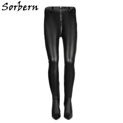 Sorbern Sexy cavallo allungato coscia stivali alti Leggings pantaloni stili stivale lungo tacco alto tacchi a spillo punta a punta cerniera anteriore posteriore