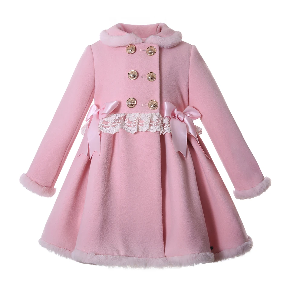 Pettigirl Pink Christmas Children Kids Girls Winter Fall Dresses Jackets Coats Clothing Size 2 3 4 5 6 7 8 9 10 11 12Years