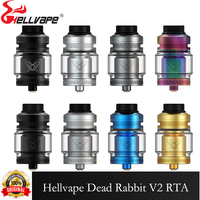 Original Hellvape Dead Rabbit V2 RTA Tank 5ml Capacity Top Fill 510 Thread 25mm Adjustable Airflow Electronic Cigarette Atomizer