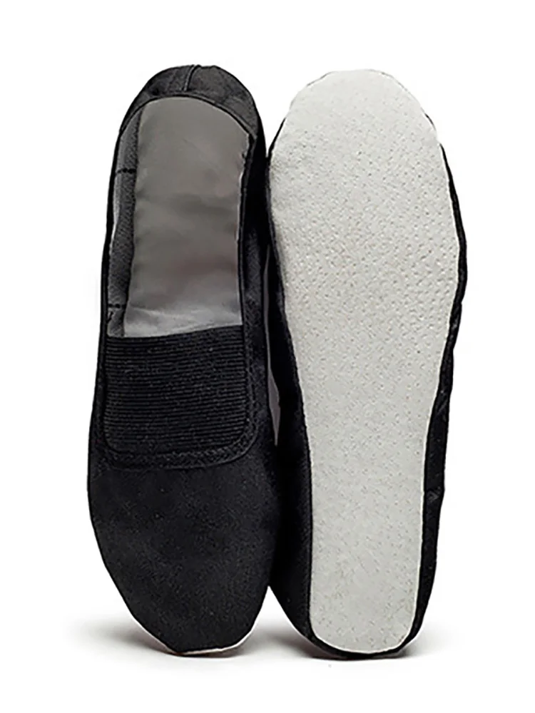 USHINE EU22-45 pełna skórzana podeszwa kapcie materiałowe nauczyciel siłownia ćwiczenia w pomieszczeniach Fitness joga buty do tańca baletowego dzieci kobieta mężczyzna