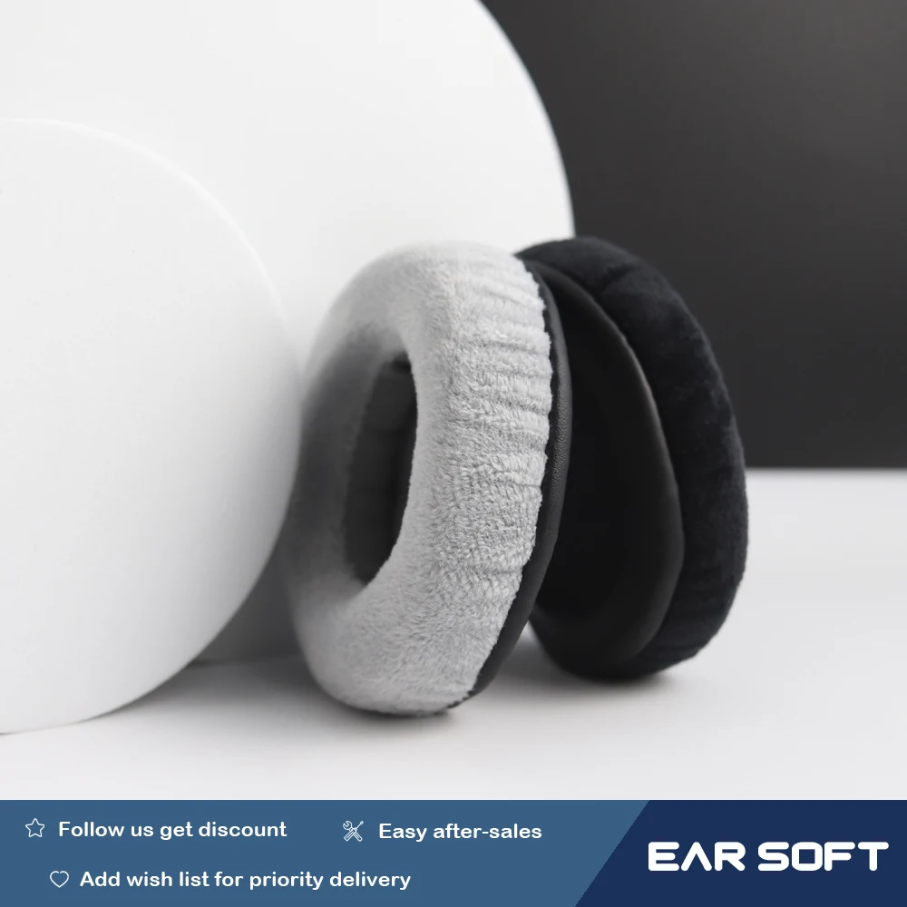 Earsoft Replacement Cushions for Pioneer SE-MJ722T Headphones Cushion Velvet Ear Pads Headset Cover Earmuff Sleeve