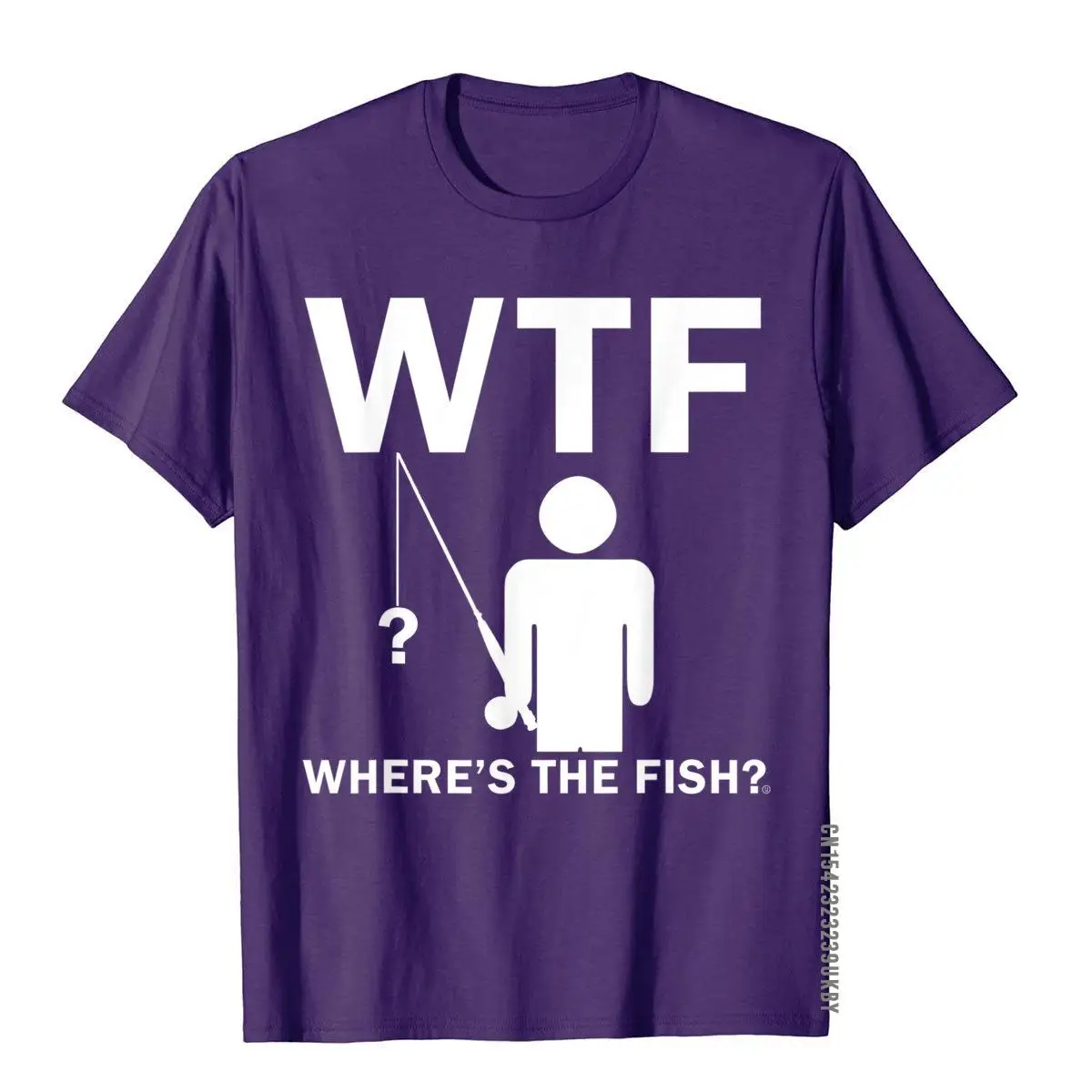 Oversized Men's T-Shirts Where's The Fish Funny Father's Day Birthday Gifts Fishin Crazy Tops Tees Cotton