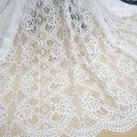 3 Yards Retro Chantilly Bridal French lace Fabric DIY Sewing Bridal Robe Boho Wedding Dress Bridesmaids Robes