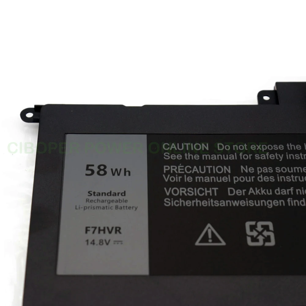 CP Laptop Battery F7HVR 58Wh 9HRXJ 89JW7 T2T3J For Inspiron 14 5447 7000 7437,15 5547 7537,17 7737 7746 Latitude 3150 3450