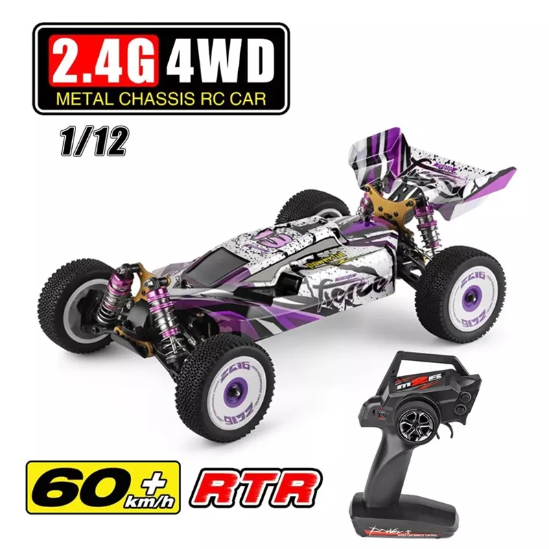 

1/12 WLtoys 124019 4WD RC Car Metal Racing Car off-road Desert 60km/h High Speed 2.4Ghz Radio-controlled Electric Toys Adults