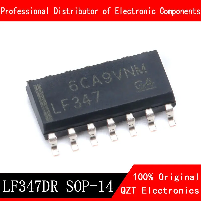 10PCS/LOT LF347DR SOP LF347 SOP14 347DR SOP-14 LF347D In Stock