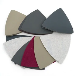 5/10/20/50pcs Triangle Flocking Sanding Discs 90x90x90mm Silicon Carbide Waterproof Sandpaper 60 to 10000 Grit Wet / Dry