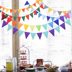 8M 18Flags Non-woven Pennants Bunting Banner Wedding/Valentine's day/birthday party Flags Hang Garland Decoration Supplies cheap