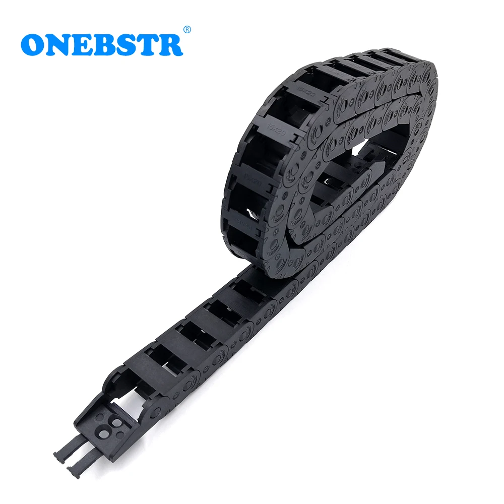 

1 Meter 15x20mm Drag Chain Wire Carrier Cable Bridge Type Exterior Opening Towline For CNC Router Machine Tools Hot Sales