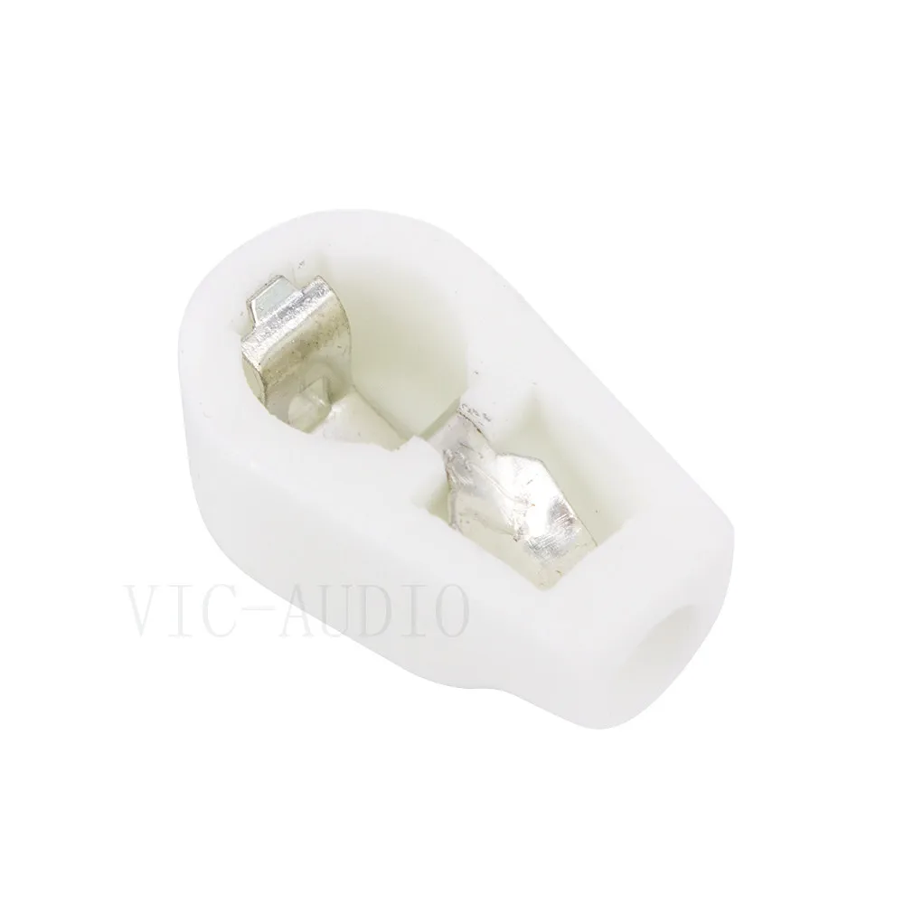 Capuchon de poignée de Tube sous vide en céramique, Anode de 1/4 "6.4mm MCV pour EL504 FU-519 EL519 EF37 6F8G 6P12P 6P13P amplificateur Vintage, bricolage, 10 pièces